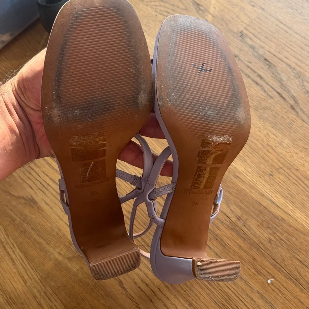 Madewell The Cherelle Slingback Heeled Sandal - Purple size 8.5